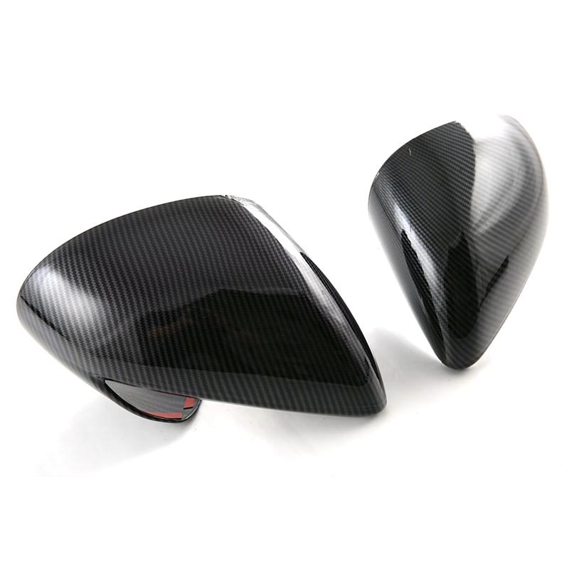 Carbon Fiber Look Side Door Rearview Mirror Cover Trim Cap Protective For BYD Dolphin Mini/BYD Seagull-A99D