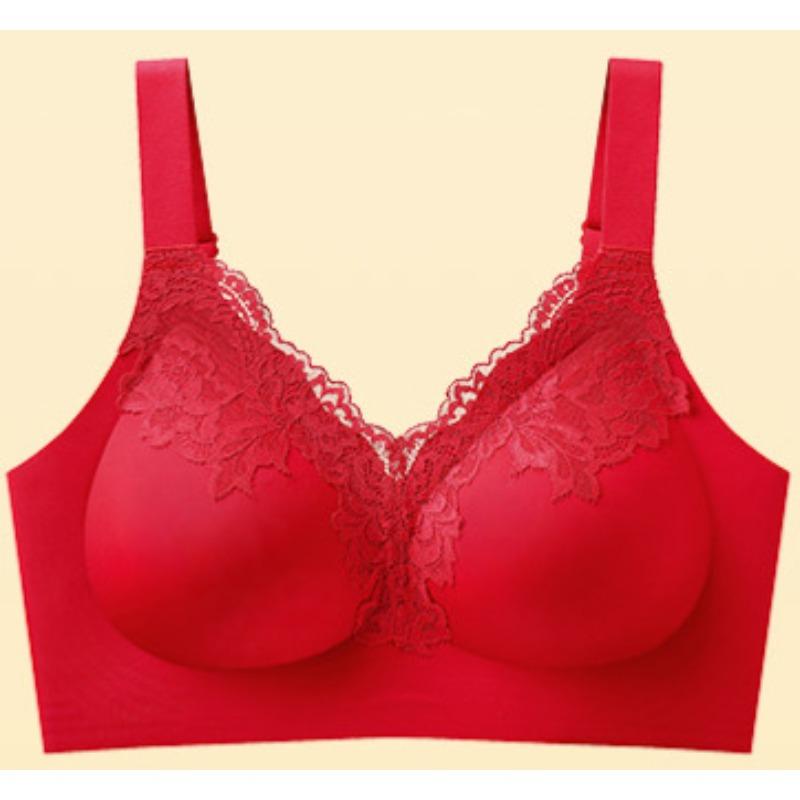 

Female Lace Lace Small Chest Pull Traceless Support Pair of Anti Sagging Invisible Underwear 48/110BCD