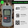 Wood Digital Humidity Content Tester W/ Temperature Moisture Analyzer Water Leak Detector for Firewood Lumber Home Inspections