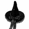 Chapeau de sorcière en velours Gothic Lolita - Accessoire de costume d'Halloween