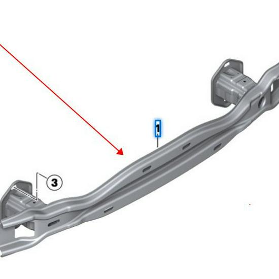 Rear Bumper Support 51127256927 for BMW 3 Series F30/F35