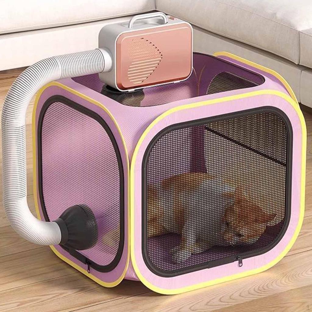 Pet Dog Cat Drying Box Hair Dryer Clean Easy To Use Room Crate Cage for Small