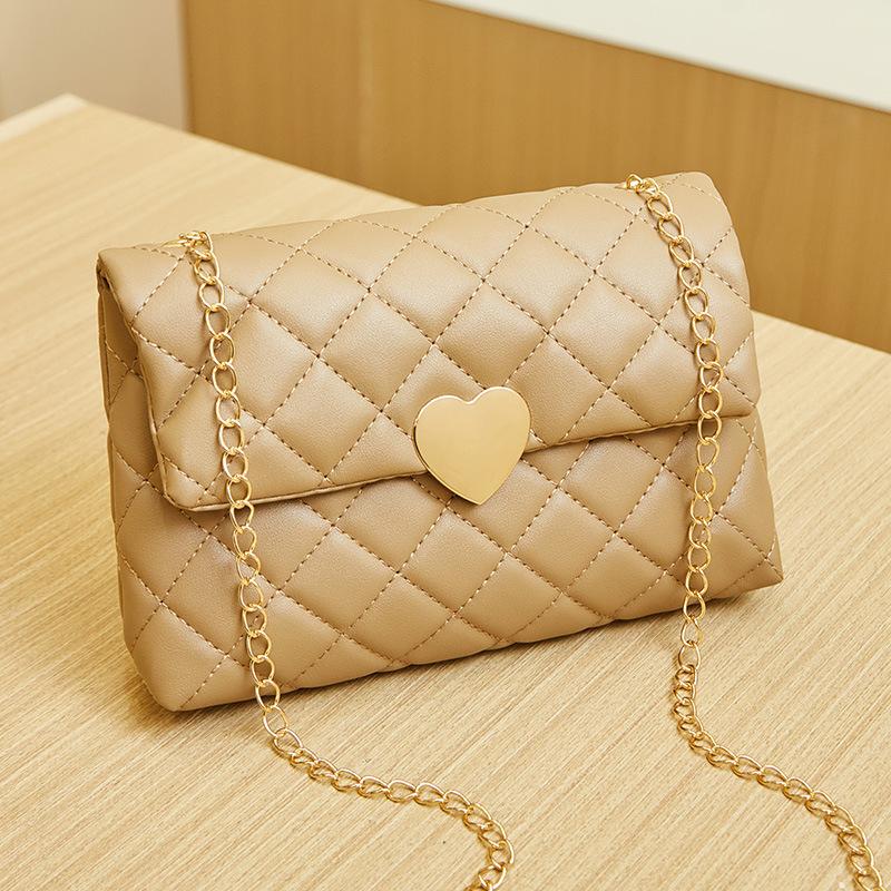 Kleine Gesteppte Ketten Schulter Crossbody Tasche