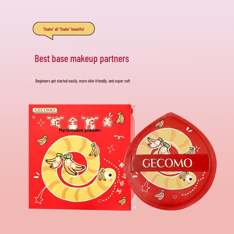 

GECOMO Year of the Snake Cotton Candy Powder Puff: Skin-friendly, Soft, Expandable, Long-lasting, Flawless Makeup Application.