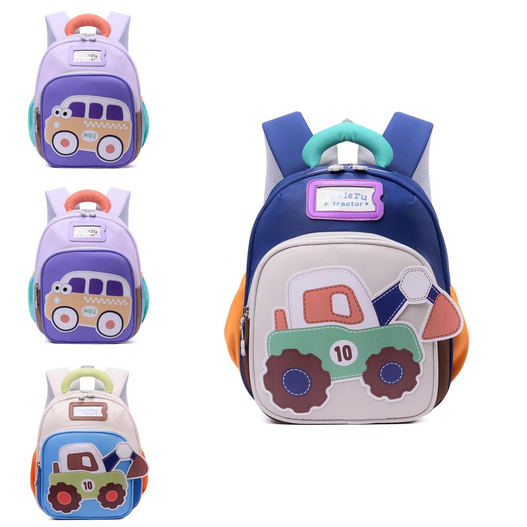 Childrens Car Pattern School Bag For Toddlers Boys And Girls Made Of Durable Oxford Material