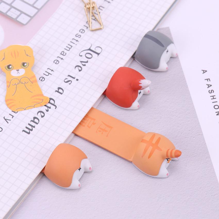 PVC Niedlich Kawaii Hund Katze Hamster Fuchs Hintern Lesezeichen für Buchmarkierungen Kreative Artikel Lieblich Koreanische Schreibwaren Geschenk