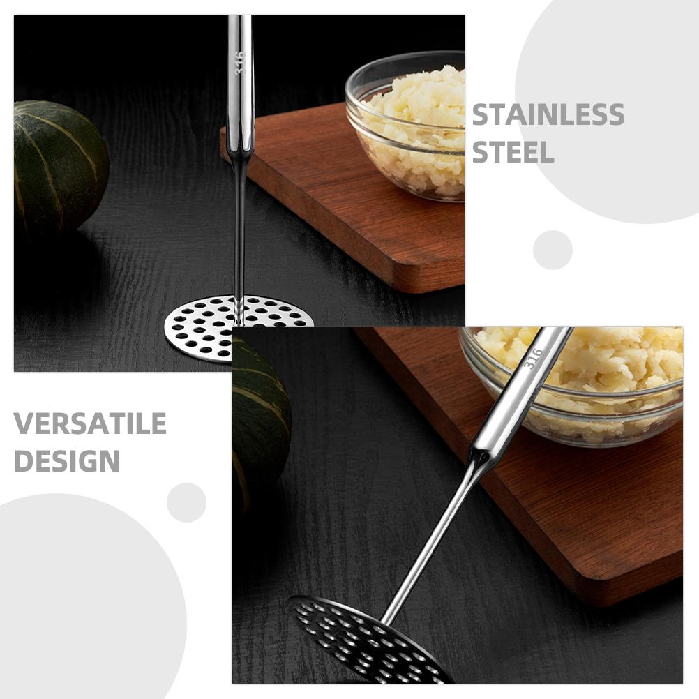 Stainless Steel Potato Press Crusher Kitchen Tools Grater Masher 316 Potatoes Dad Ricer