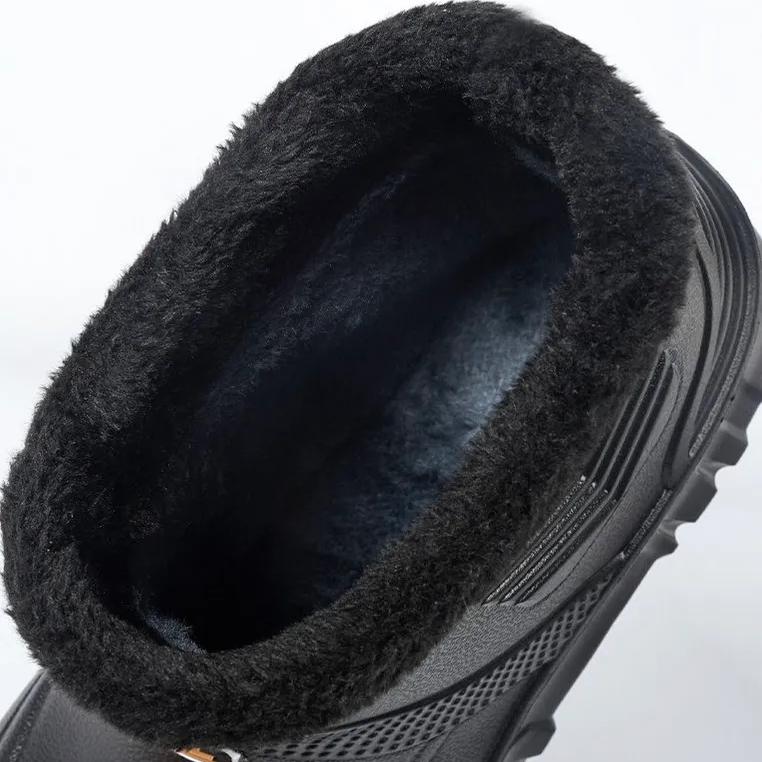 Zimní Udržující Teplo Pánské Bavlněné Boty Plyšové Nadměrné Velikosti Sněhové Sněžnice Venkovní Pohyb Ležérní Sněhové Boty Venkovní Boty na Mytí Auta