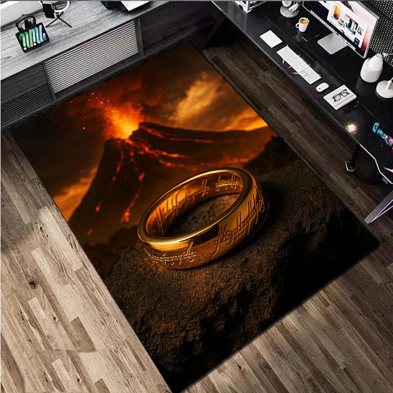 The Lord Of The Rings Carpet Office Decorative Carpet For Living Room Bedroom Door Mat Floor Rug Computer Chair Area Rug
