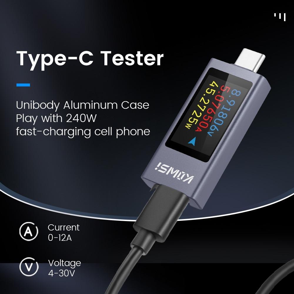 

DC 4-30V 0-12A Current and Voltage Monitor KWS-2303C Cell Phone Charging Test Power Meter Tester