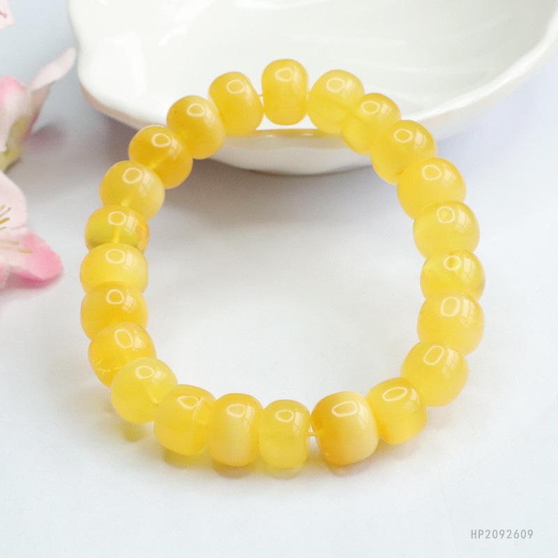 2026 Ximang Beeswax Bracelet Gold Twisted Honey Russian Amber Jewelry Factory Delivery S2092609 Multi11+mm