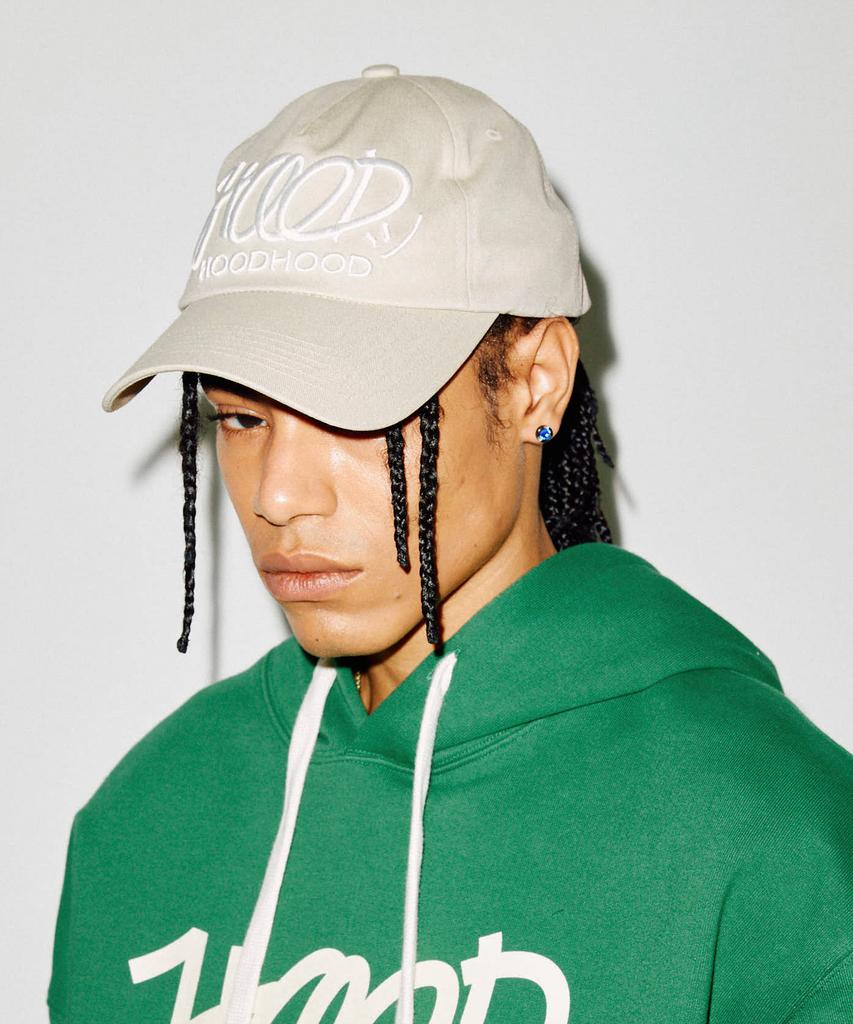 HOODHOOD Signature Logo Ball Cap Beige
