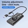 External USB Sound Card ABS Computer Voice Changer New Audio Adapter