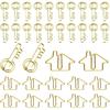 Hesena 120 Pcs Paper Clip Set, 60 Pcs House & 60 Pcs Key Shaped Paperclips for Office, Real Estate Agent,Realtors Gifts (Gold)