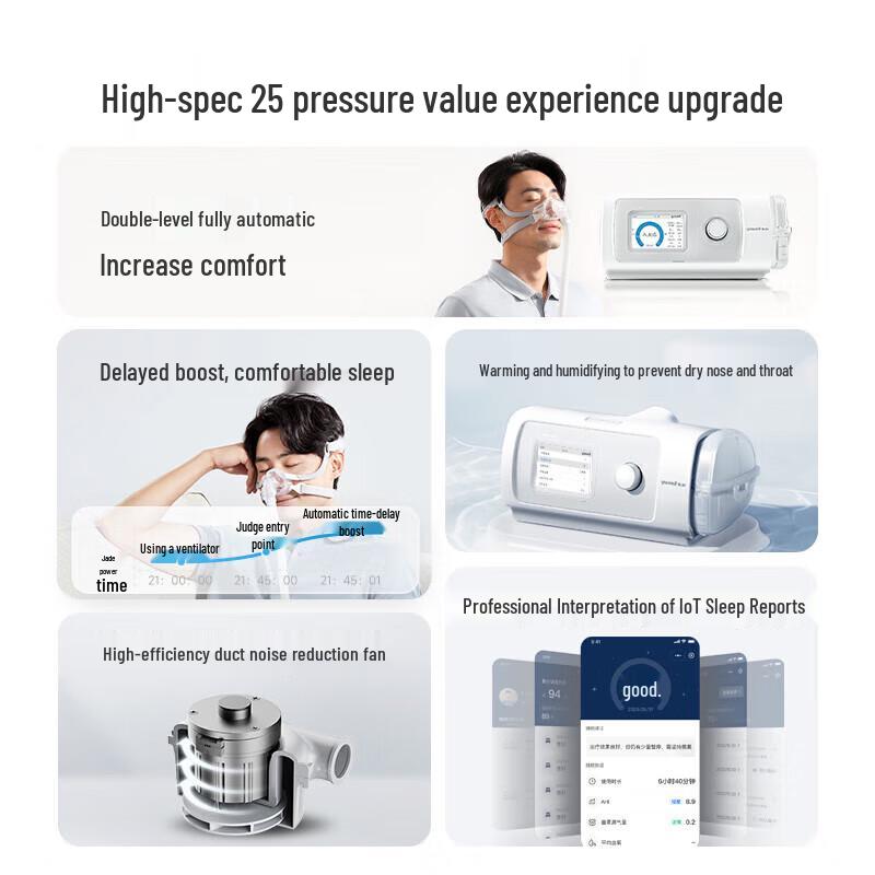 Yuwell YH-825Auto Bi-level Auto CPAP Machine