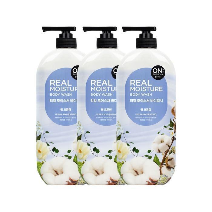 

ON THE BODY Real Moisture Warm Cotton Scent Body Wash 900ml x 3 (15235939)