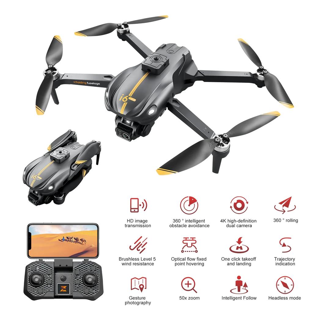 I6max Night Vision Lifting, Obstacle Avoidance, Brushless Optical Flow Positioning, Professional Aerial Photography 4K Drone