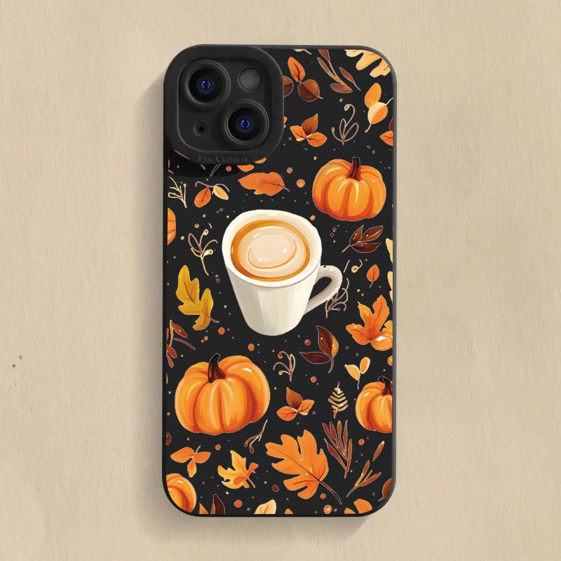 Autumn Pumpkin Coffer Phone Case For iPhone 17 16 15 14 13 12 11 Pro Max 17 Air 16E XS X XR 7 8 Plus SE Shockproof Soft Cover