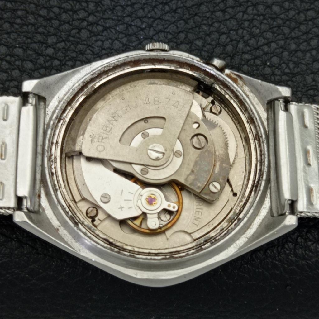 VINTAGE ORIENT AUTOMATIC 48741 JAPAN MENS WHITE COLOR DIAL WATCH a500732-5 R154-a500732