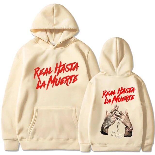 2022 NEW Printed Hoodies Sweatshirt Coat Real Hasta La Muerte casual Tracksuit Costume Unisex Women Clothing Anime Pullover Hoodie Unisex