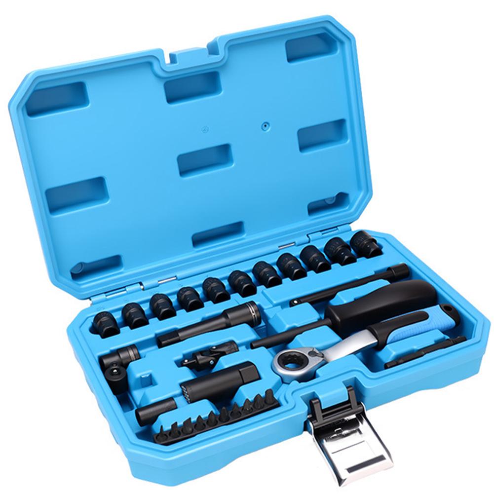 

Go-through Sockets Pass Through Socket Mirror-polished Finish Socket Adaptors Included Versatile Socket Wrench Set