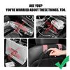 Car Sticker 2025 New Tesla Car Seat Back Hook Pu Leather Load-bearing Wear-resistant Hook Storage Hanger For Tesla Model 3 Roads