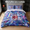 AC Milan Design Pościel Zestaw pościeli 1 poszewka na kołdrę + 2 poszewki na poduszki Miękka oddychająca domowa pościel