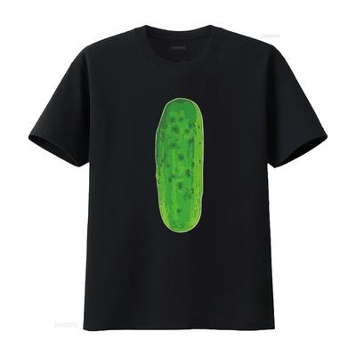 Mens Big Pickle T Shirt Black L Vintage Washed Breathable Soft Unisex Homme Stretched Top For Everyday Wear Fashion Graphic