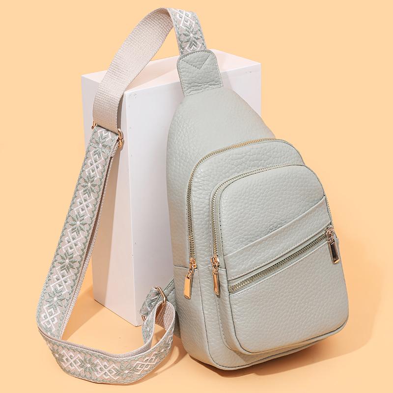 

PU Chest Bag Large Capacity Retro Women s Shoulder Bag