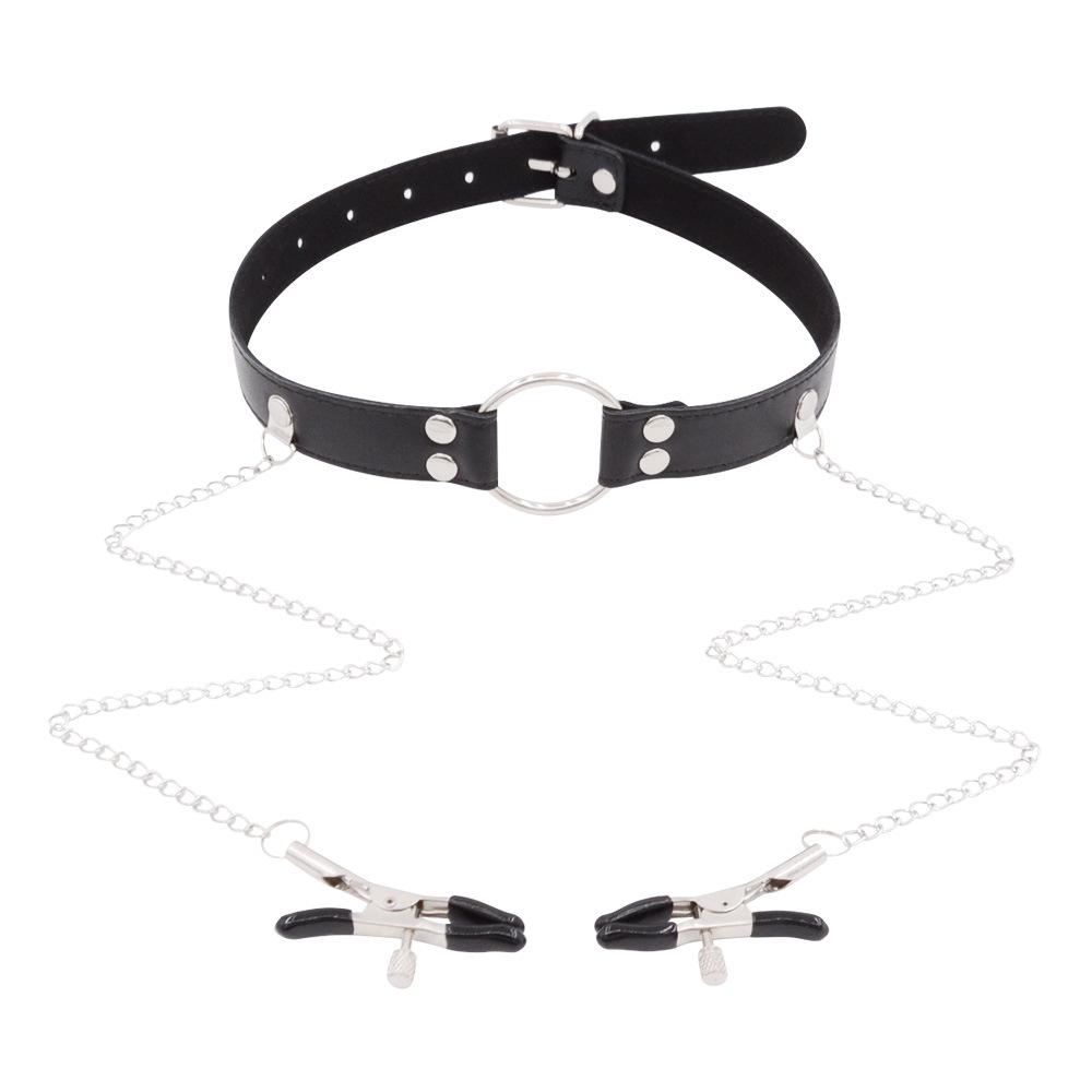 Sexy Lingerie Alternative Female Slave Clothes Ball Gag Nipple Clamp Couple Flirting Toys Adult Sex Product SM Sexy Binding