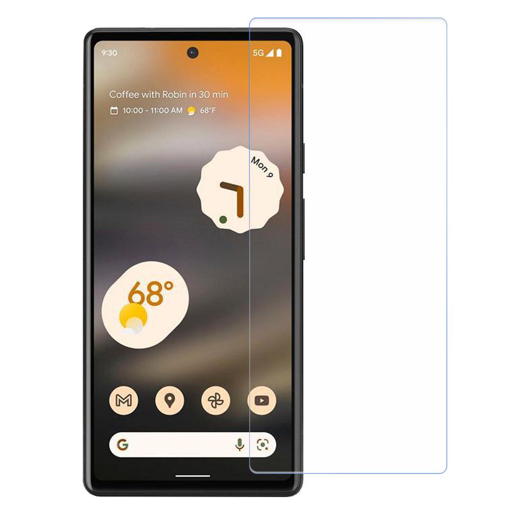 AMORUS 2.5D Arc Edge High Aluminum-silicon Glass Film for Google Pixel 6a,Fingerprint-free Ultra Clear Screen Protector