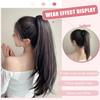 WTB Synthetic Wig Women Straight Ponytail Hair Extension Wig Small Clip-in Style Medium Length Straight Ponytail