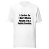 I Garden So I Dont Choke People Its A Public Service Funny Gardener T-Shirt