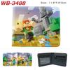 Virtual World Game Peripheral Wallet Cartoon Print Short Fold Card Holder Unisex 1pcs