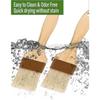 \u200b2-Pack Natural Bristle Pastry Brushes – Heat-Resistant Basting Tools for Oil & Marinade
