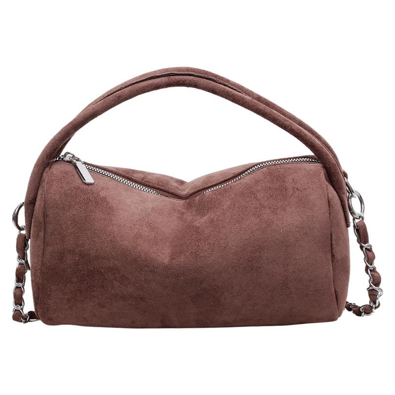 Trendy Suede Top Handle Bag Women Stylish Casual and Simple Commuting Bag Fashiable and Versatile for Daily Use Shoulder Bag