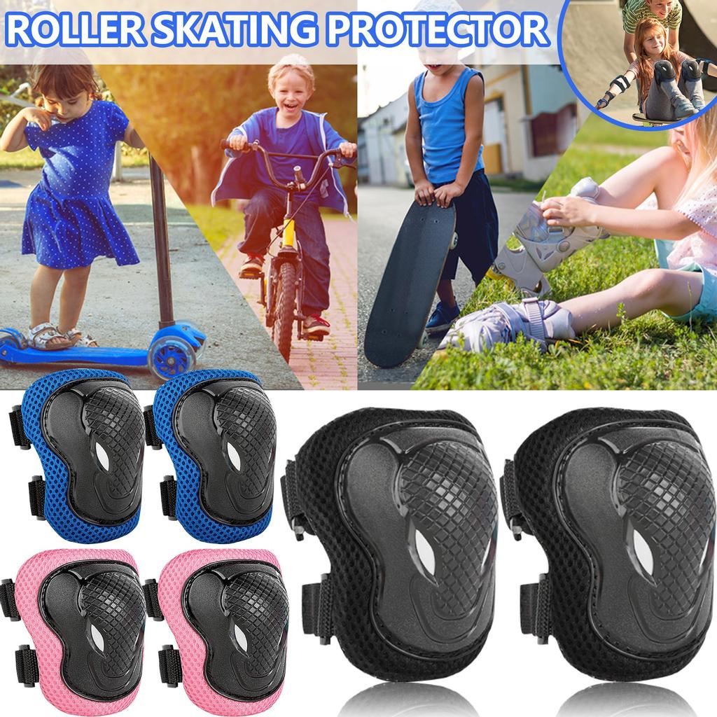 (Kung Pao kylling)Barnebeskyttelse putetrekk, knebeskyttere, albuebeskyttere, håndleddsbeskyttere, utendørs spo