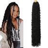 Butterfly Locs Häkel-Zopfhaar Distressed Butterfly Locs Vorgeknotet Distressed 36 Zoll Butterfly Locs