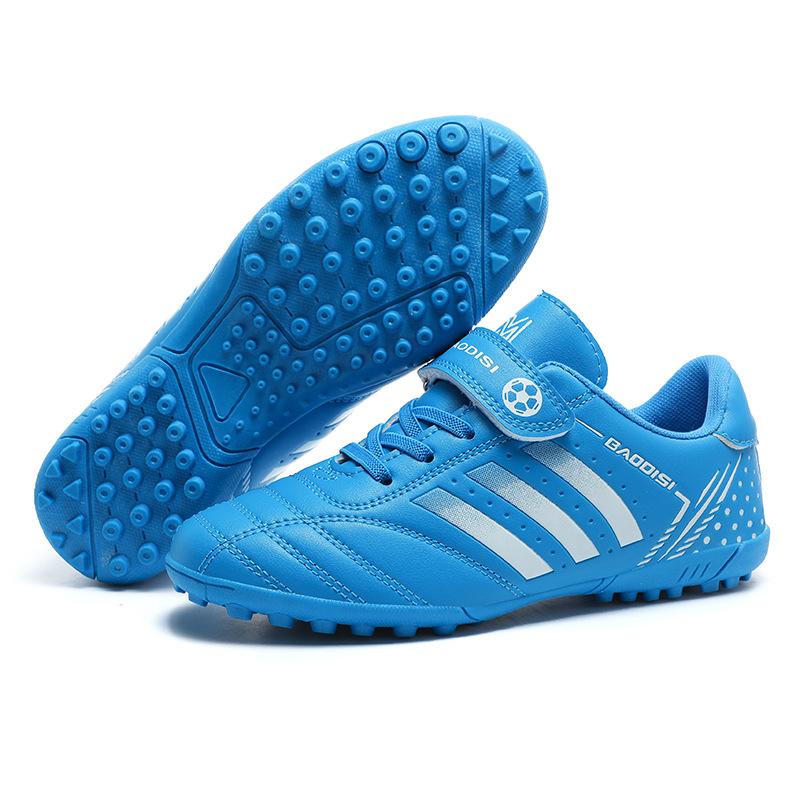 Ghete de fotbal pentru copii, băieți și fete, elevi de școală primară și gimnazială, cu velcro, cuie rupte cu talpă joasă, anti-ski