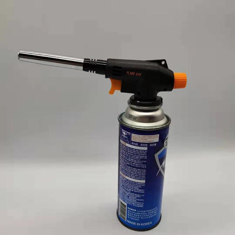 Welding Gas Torch Flame Gun Portable BBQ Cooking Camping Ignition Flamethrower Outdoor Heating Butane Burner Spray Equipment