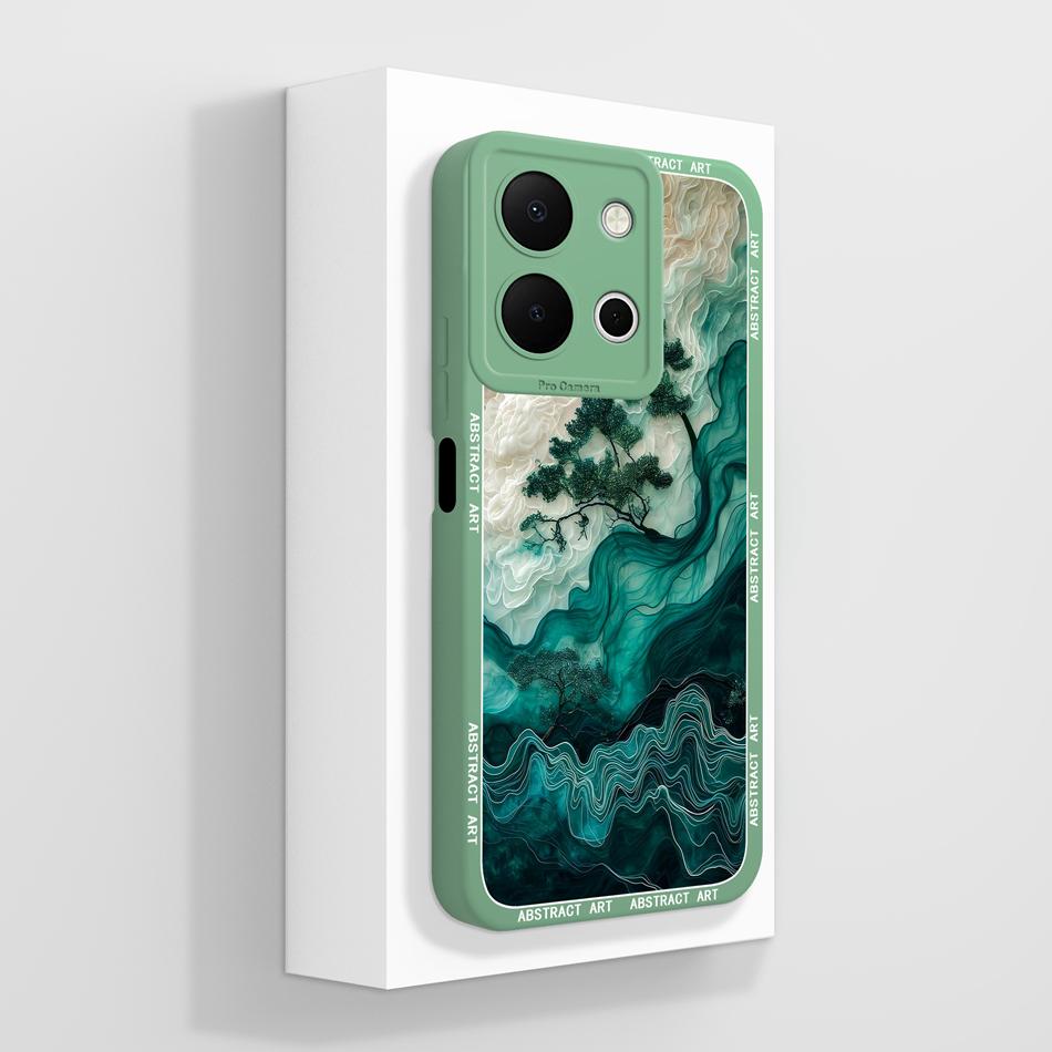 For Vivo Y36 4G 5G Case Soft Candy Painted Cover For Vivo Y 36 Premium Liquid Silicone Anti Drop Full Protection Back Cover Gift