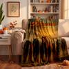 vivid horse Custom Flannel Blankets Soft Warm Cozy Throws for Home Decor Holiday Gifts