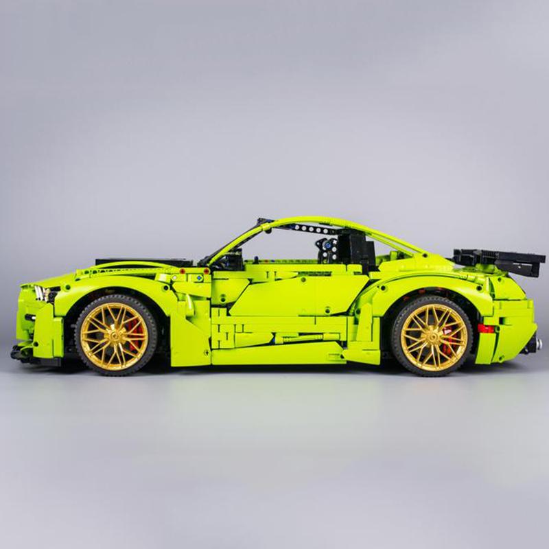 New MOC-165802 Green GT500 Super Sprots Car 1:8 Model Building Blocks Bricks DIY Toys Assembly Birthday Christmas Gifts For Kids