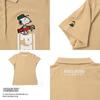 DELSOL X PEANUTS Snoopy Collaboration Short Sleeve Polo Shirt (S, WHITE)