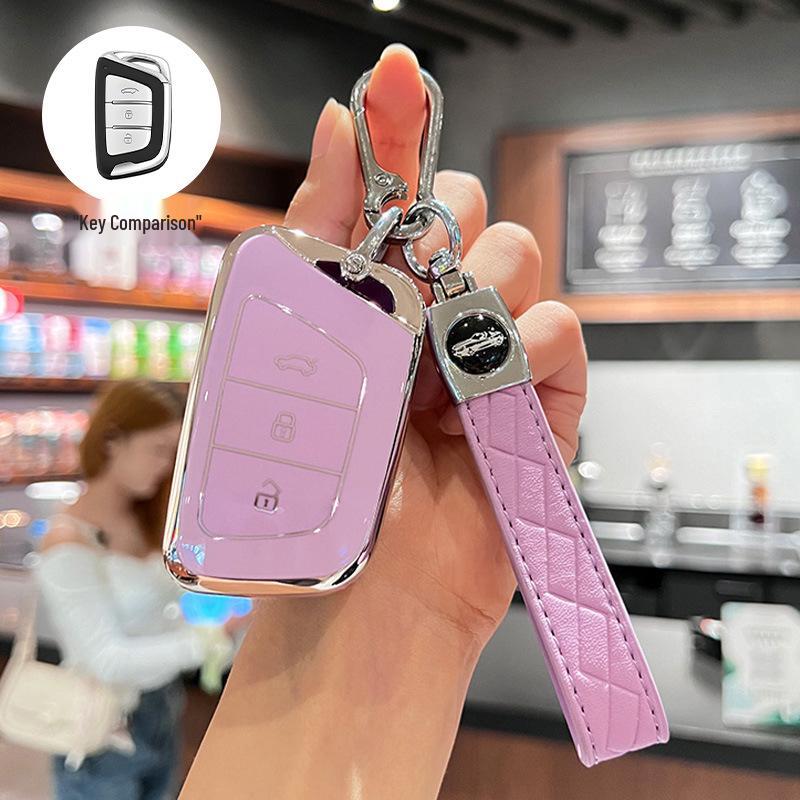 JAC Car Key Cover for Jiayue A5, X4, X7, iC5, iEVS4/7S/T8, Ruifeng S4/S7/M6.