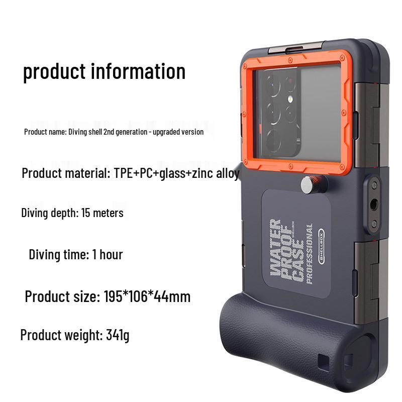 Red Pepper Black Technology Waterproof Dive Case (15m) for Samsung, Apple 14/13, Huawei, Xiaomi