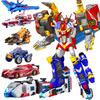 6 IN 1 Master V Ultimate Tobot Transformation Robot To Car Toy Korea Cartoon Brothers Anime Tobot Deformation Car Airplane Toys