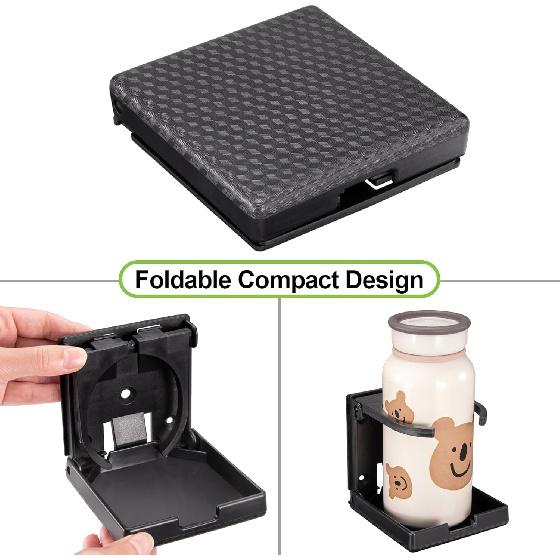 Spurtar 2Pcs Boat Cup Holder Suitable For Most Size Mugs Water Bottle Drink 2.36-3.94Inch/60-100MM Adjustable Folding Wall Car Desk Cup Holder For