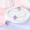 Original Charms Copper Purple Flower Perfume Bottle Beads Fit Charms Plata Bracelets For Women Women Jewelry Making Diy