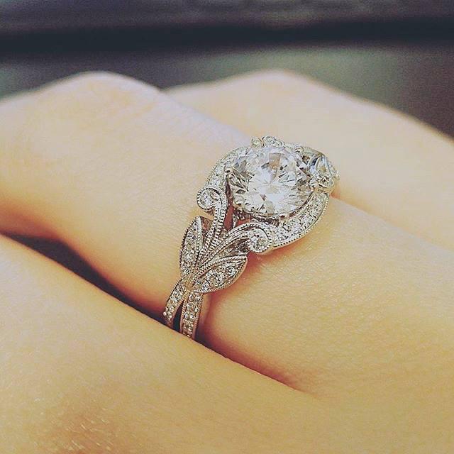 

Princess Ring, Diamond Set Ring, Tree Leaf Engagement Ring, Accessories no. 6